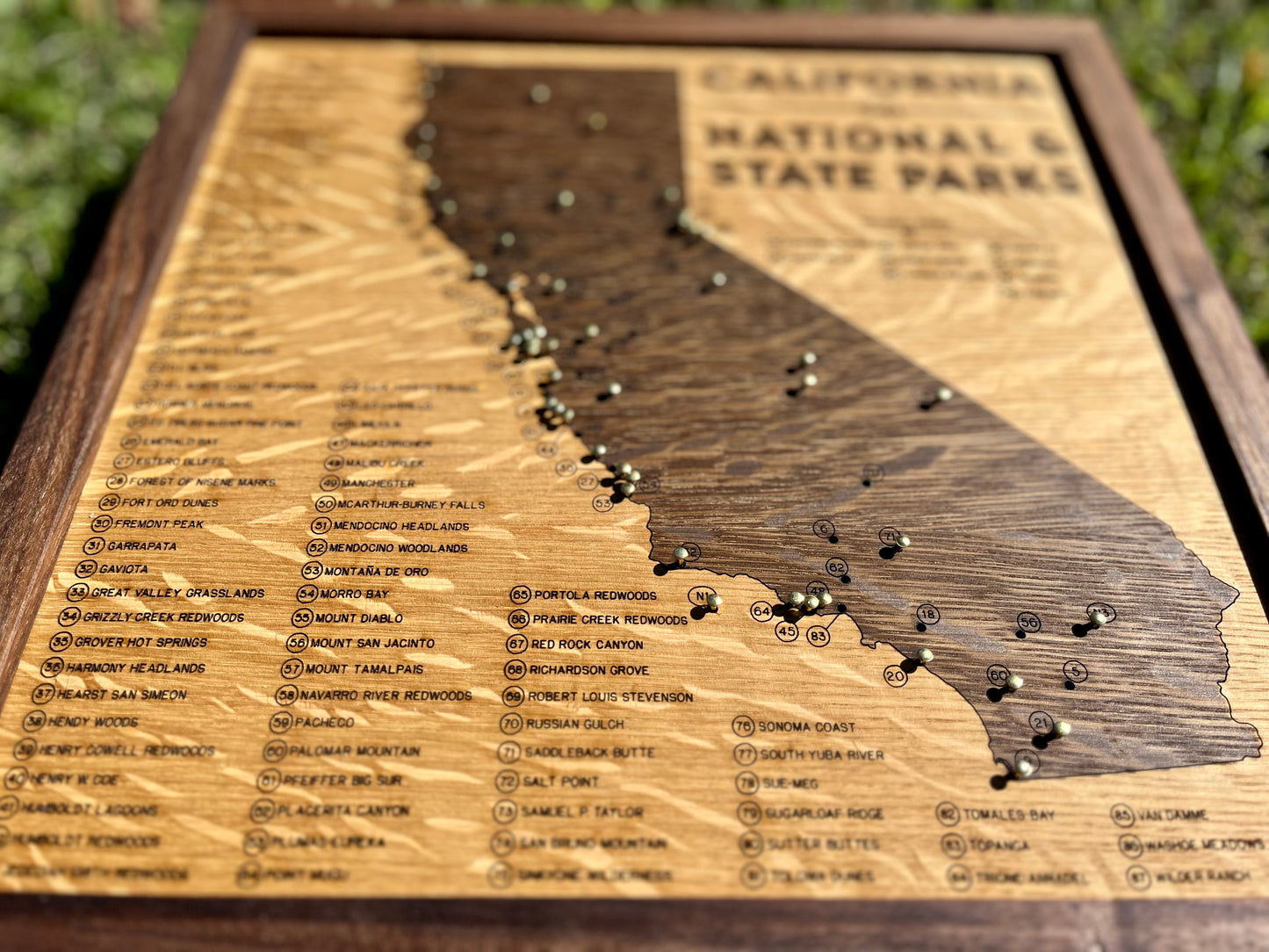 California State Parks Push-Pin Map