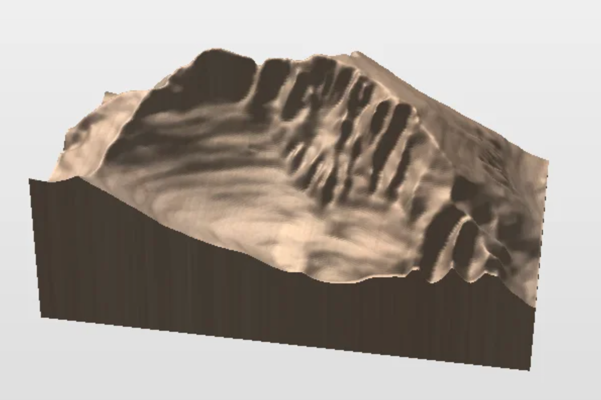 Granite Peak wooden model