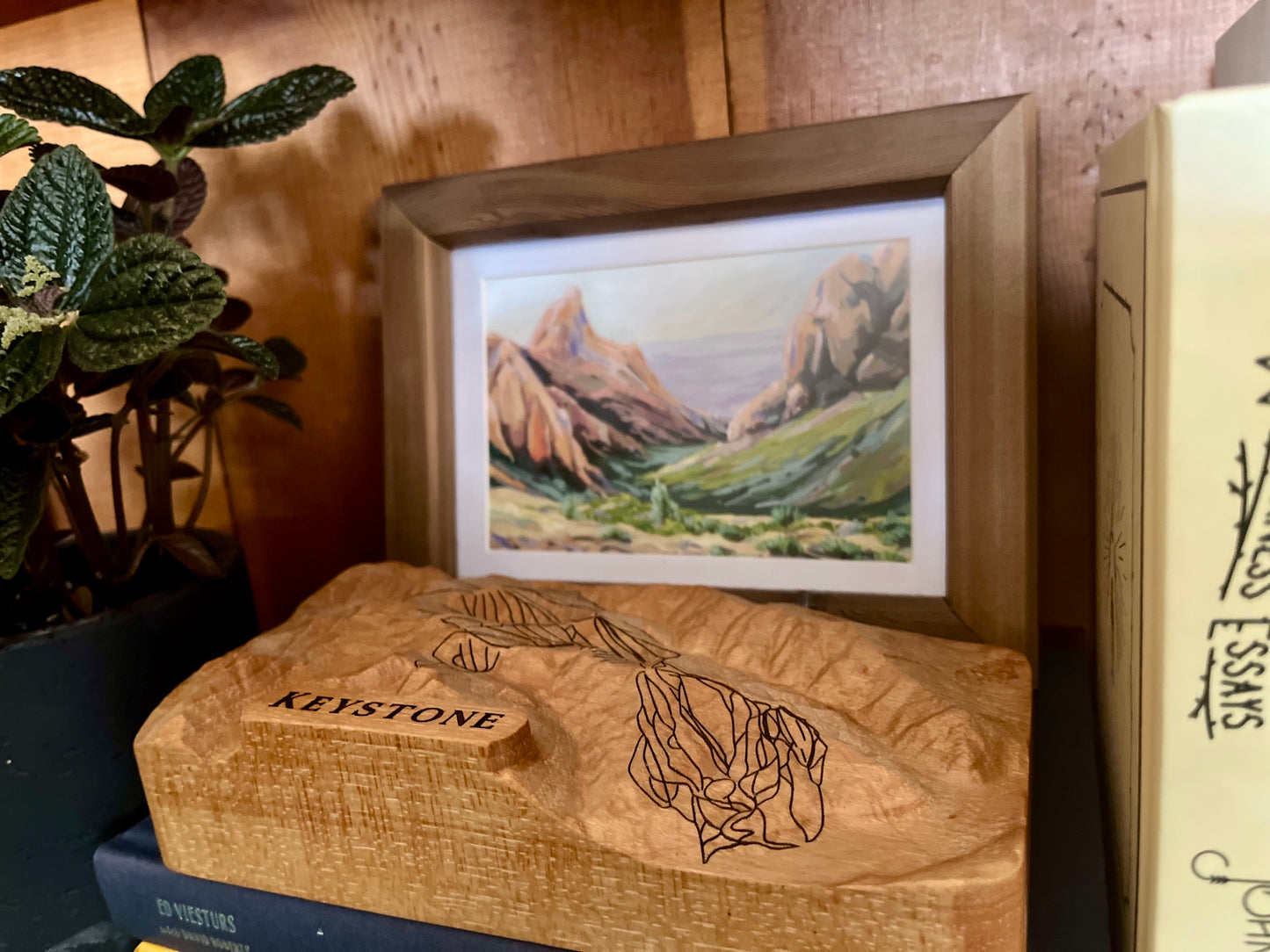 Keystone Ski Resort 3D Wooden Map – Handcrafted Topography Model with Laser-Etched Ski Trails