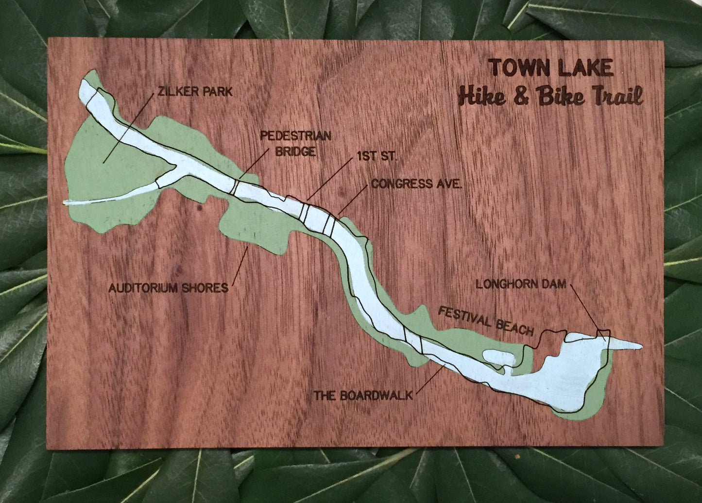 Town Lake Hike & Bike Map