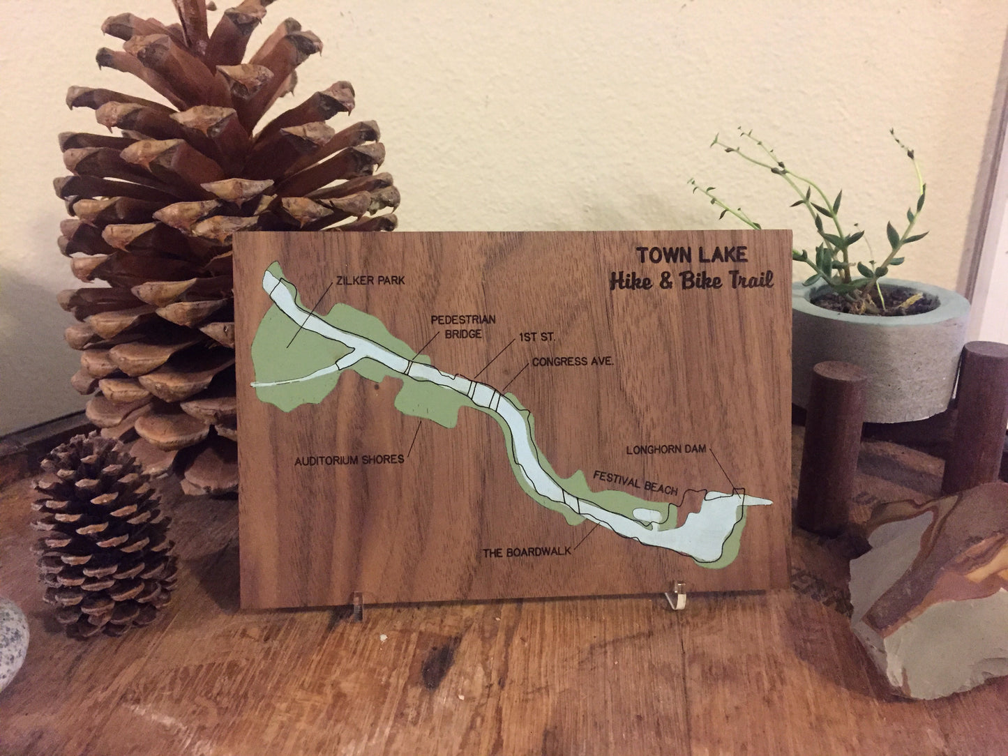 Town Lake Hike & Bike Map