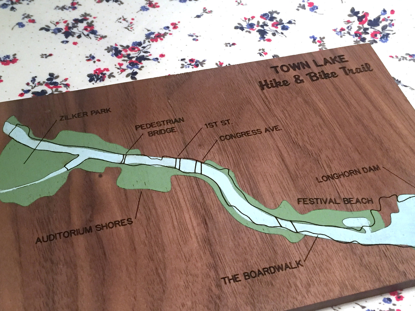 Town Lake Hike & Bike Map