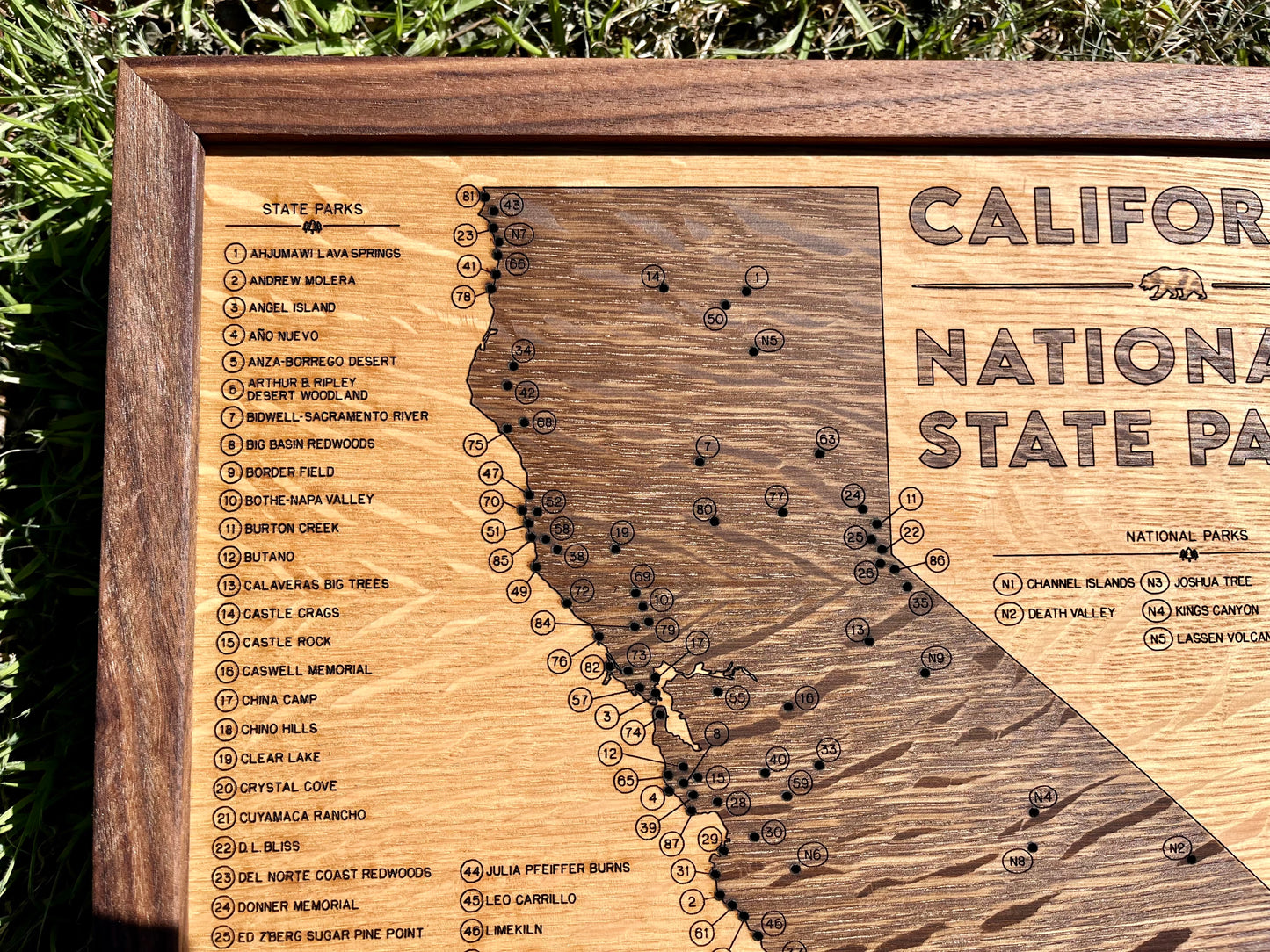 California State Parks Push-Pin Map