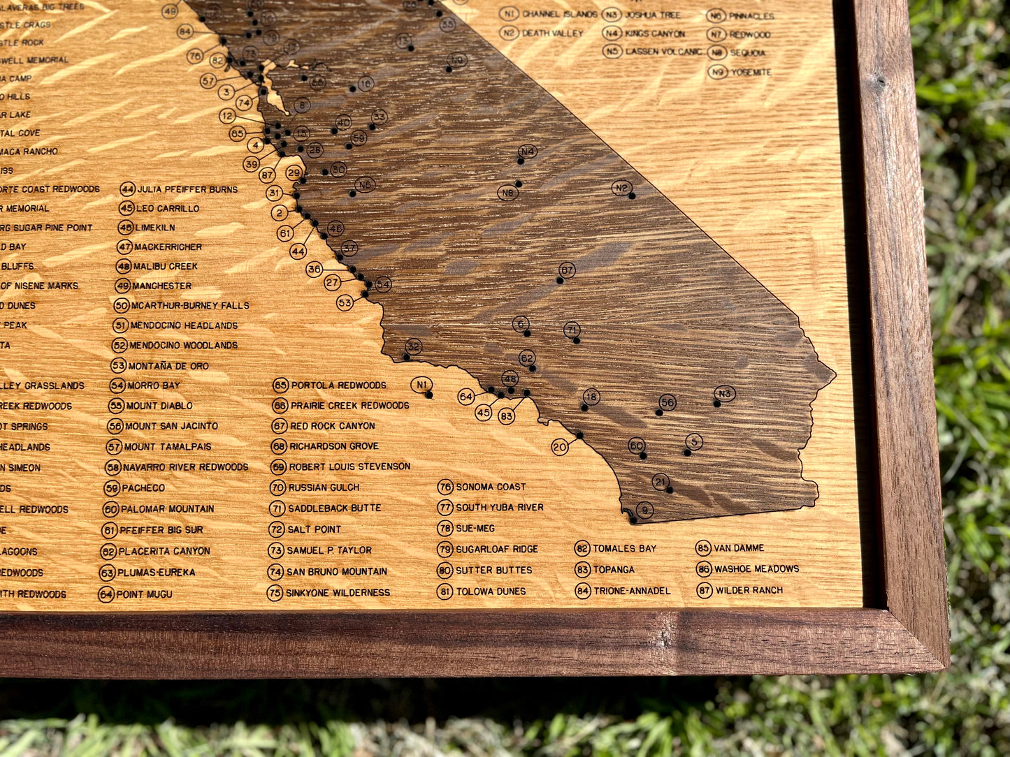 California State Parks Push-Pin Map