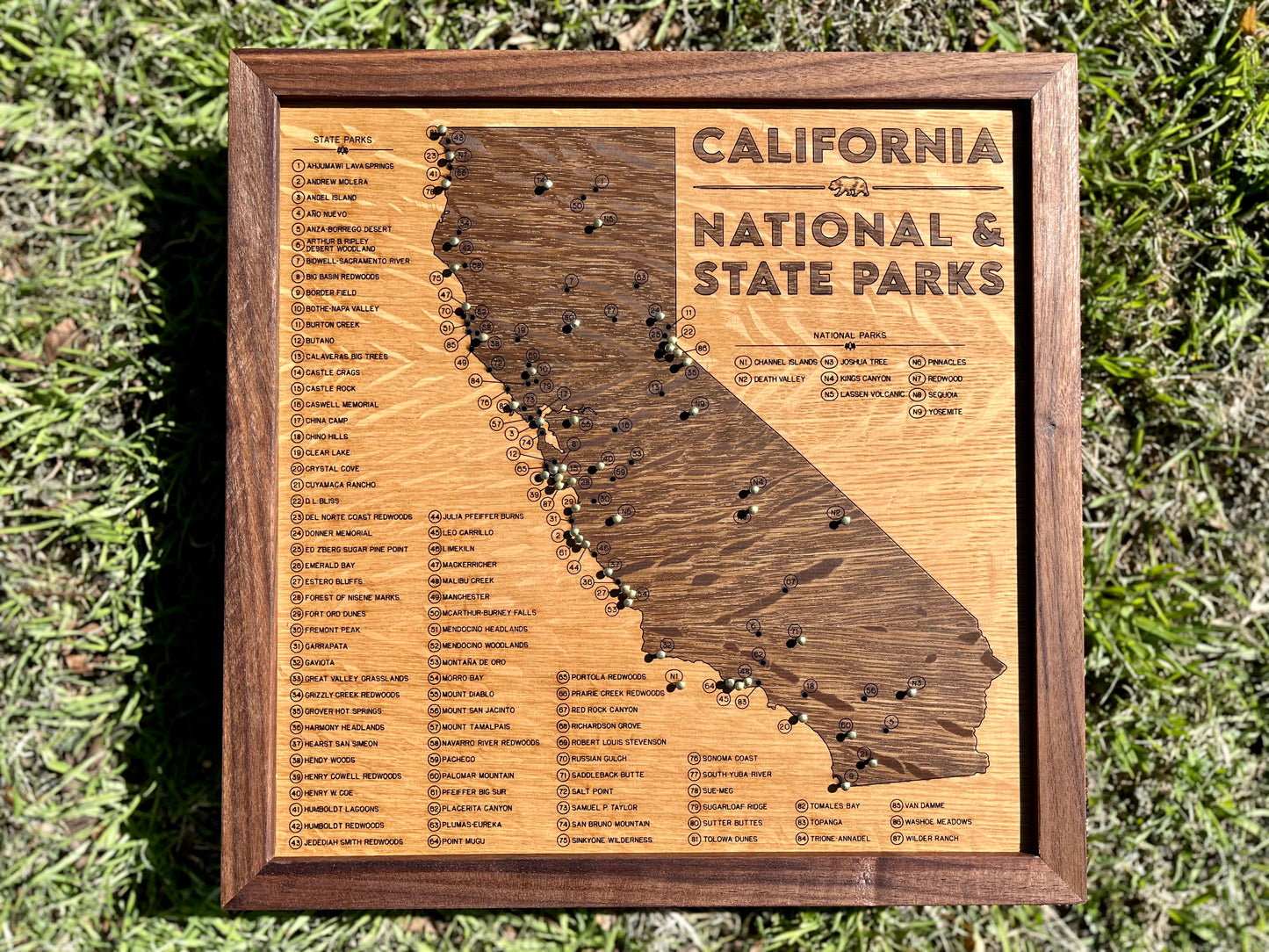 California State Parks Push-Pin Map