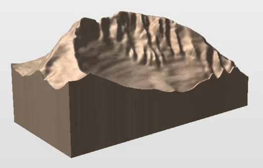 Granite Peak wooden model