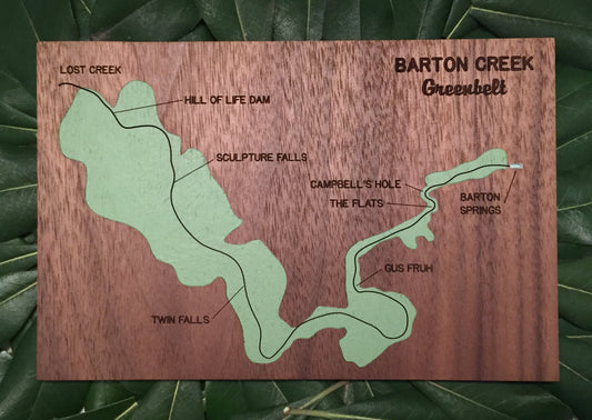 Barton Creek Greenbelt Map