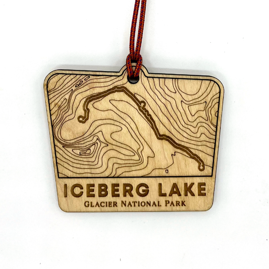 Iceberg Lake - Glacier National Park Ornament
