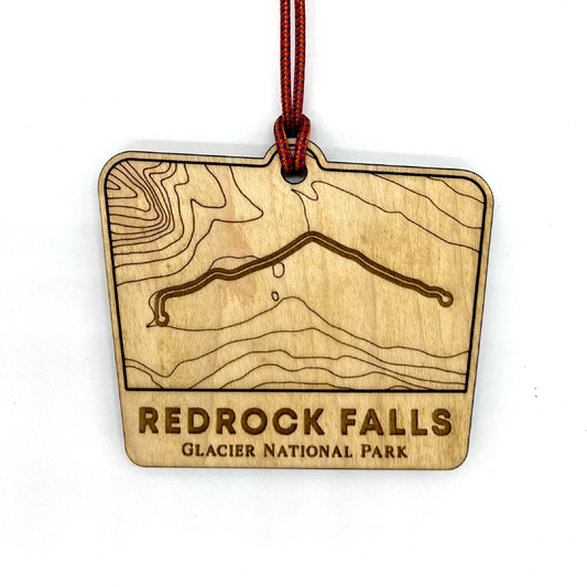 Redrock Falls - Glacier National Park Ornament